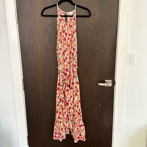 Lush sun dress with elastic waist and tie. Size large.